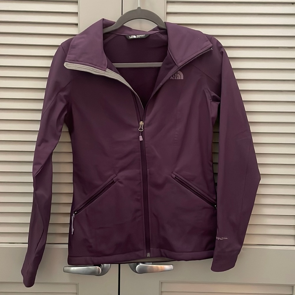Purple Women’s Hard Shell North Face Jacket